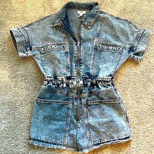 F21 Denim Romper